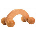 Mini 4 Wheel Shape Wooden Massager